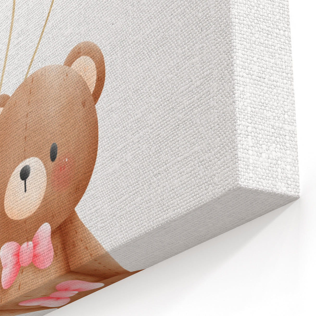Kids Room Art Prints - Teddy Bear with Balloons Playroom Decor
