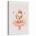 Personalized Kids Art - Ballerina Princess Girls Room Decor