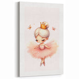 Personalized Kids Art - Ballerina Princess Girls Room Decor