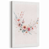 Girls Room Wall Art - Elegant Floral Botanical Kids Room Print