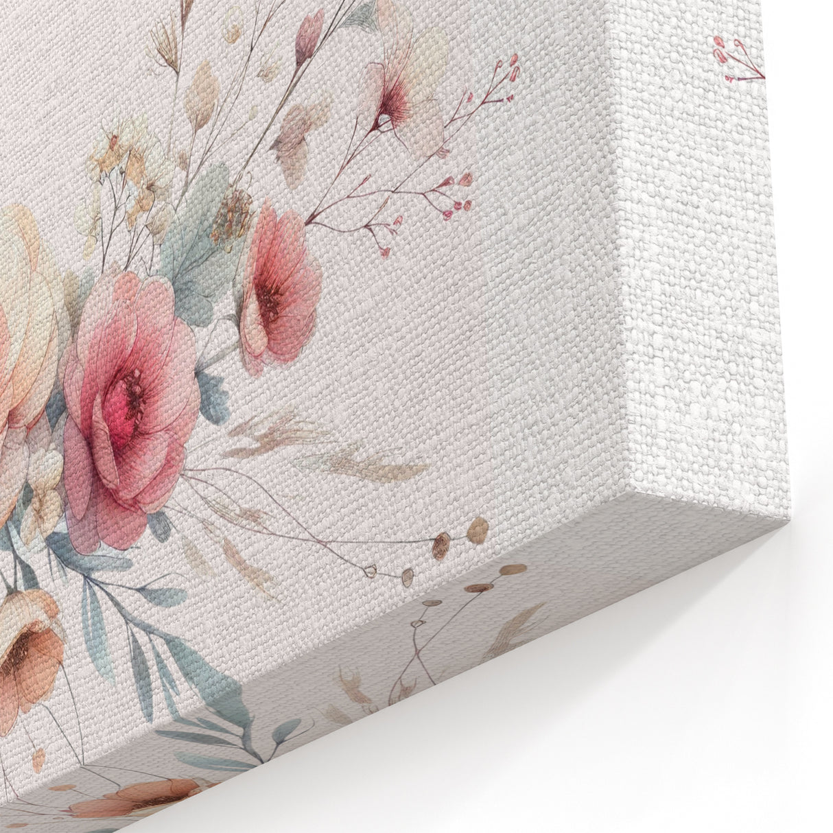 Girls Room Wall Art - Elegant Floral Botanical Kids Room Print