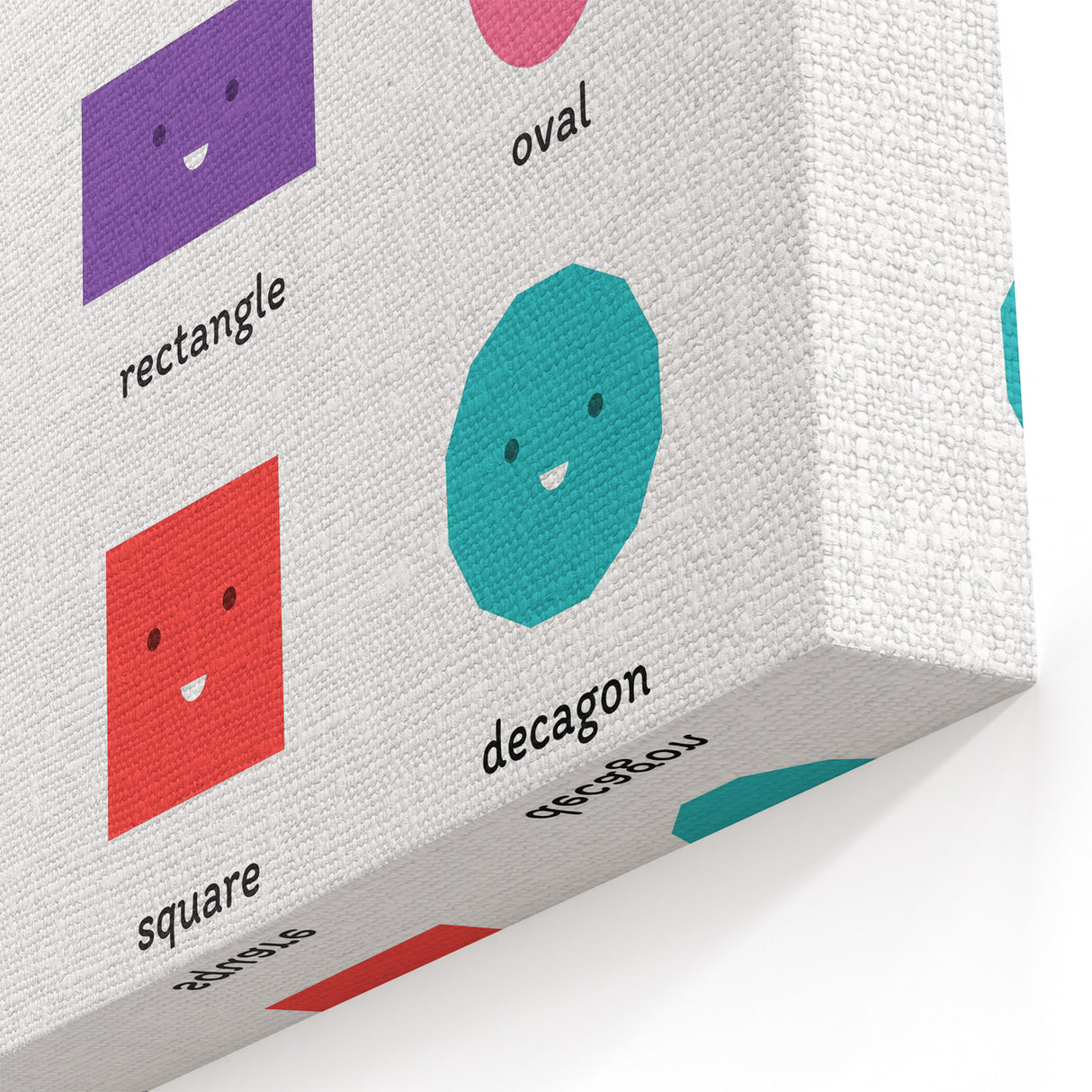 Shapes Kids Educational Wall Art – Fun Learning Poster