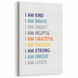I Am Affirmation Typography Art – Motivational Wall Decor
