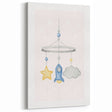 Kids Room Art Prints - Rocket & Star Mobile Nursery Wall Art