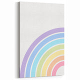 Playroom Wall Art - Minimalist Pastel Rainbow Kids Room Print