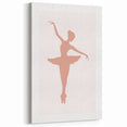 Ballet Dancer Silhouette Framed Print - Girls Bedroom Art