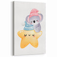Sleeping Koala & Star Kids Room Print - Nursery Wall Art