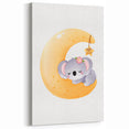 Sleeping Koala on Moon Kids Room Print - Nursery Wall Art