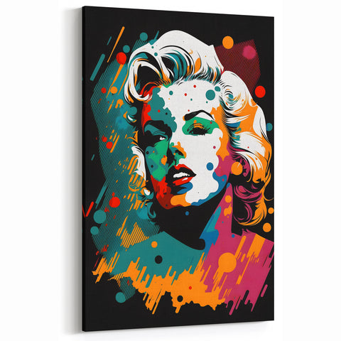 Vibrant Pop Art Wall Art – Colorful Retro Canvas Print