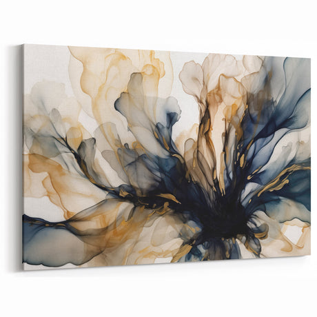 Abstract Fluid Living Room Wall Art - Modern Canvas & Framed Print