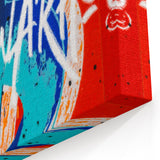 Bold Pop Art Wall Art – Graffiti-Inspired Canvas Print