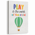 Play is the Work of the Child Wall Art - Kids Inspirational Poster