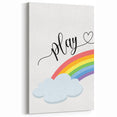 Play Rainbow Wall Art - Kids Inspirational Playroom Decor