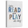 Let’s Read and Play Typography Art – Kids Room Wall Decor