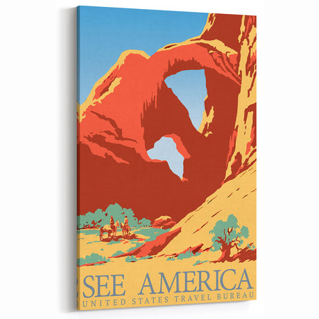 Vintage Travel Poster - See America | Retro National Park Art
