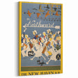 Vintage Travel Poster - New Haven Railroad | Retro Train Art