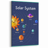 Solar System - Kids Educational Wall Art Space Learning Print