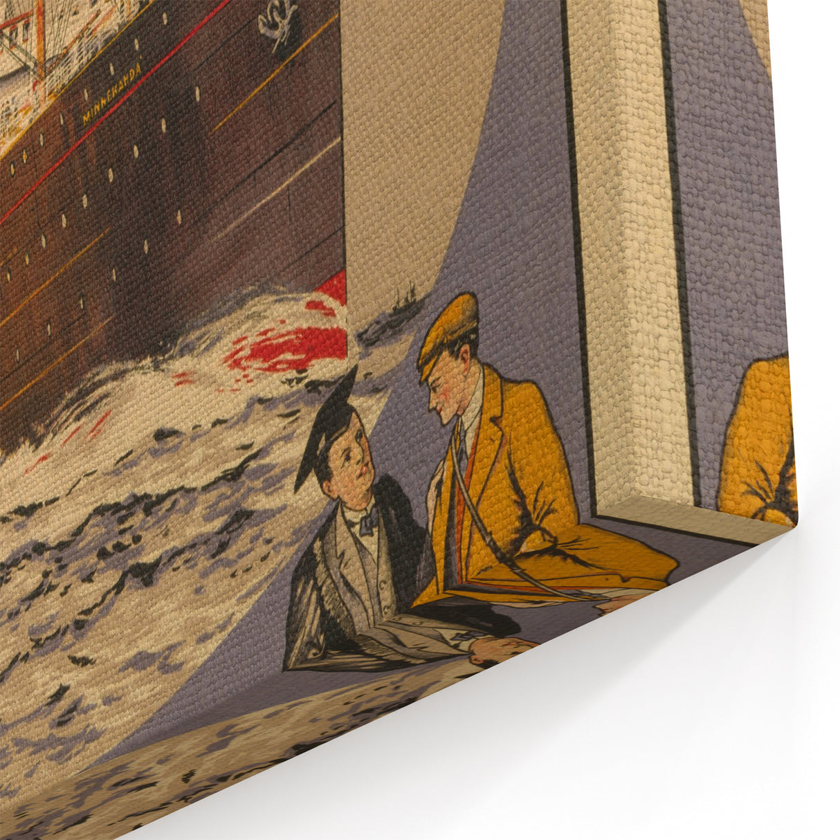 Vintage Travel Poster - Atlantic Transport Line | Retro Ship Art