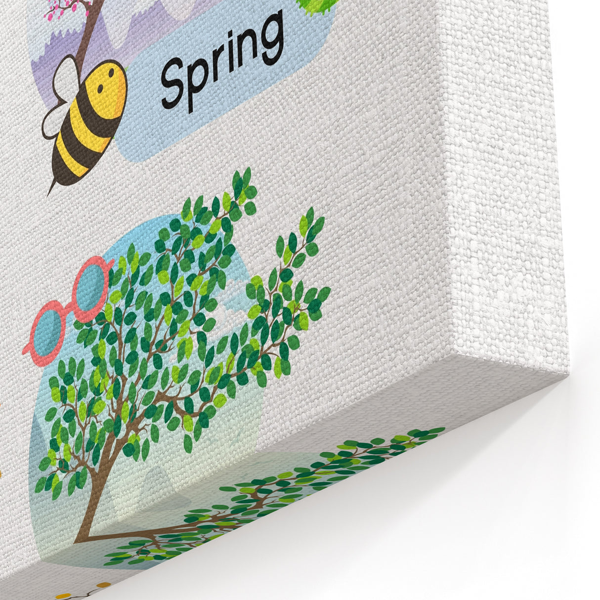 The Four Seasons - Kids Educational Wall Art Learning Print
