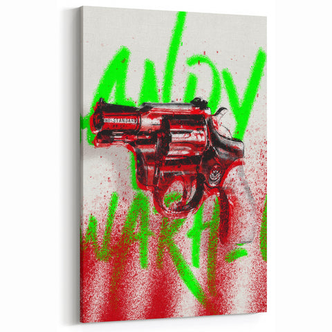 Edgy Pop Art Wall Art – Bold Graffiti Canvas Print