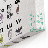 ABC Alphabet - Kids Educational Wall Art Animal Learning Print