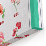 Flowers Chart - Kids Educational Wall Art Botanical Learning Print