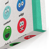 Emotions Chart - Kids Educational Wall Art Feelings Learning Print
