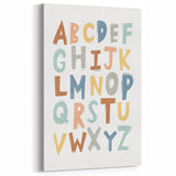 ABC Alphabet - Kids Educational Wall Art Pastel Learning Print