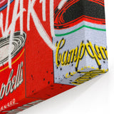 Iconic Pop Art Wall Art – Colorful Campbell’s Soup Canvas Print
