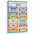 Months of the Year - Kids Educational Wall Art Learning Print