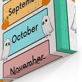 Months of the Year - Kids Educational Wall Art Learning Print