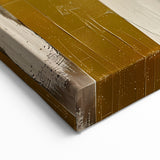 Contemporary Dining Art Pieces – Gold & Beige Arch Abstract