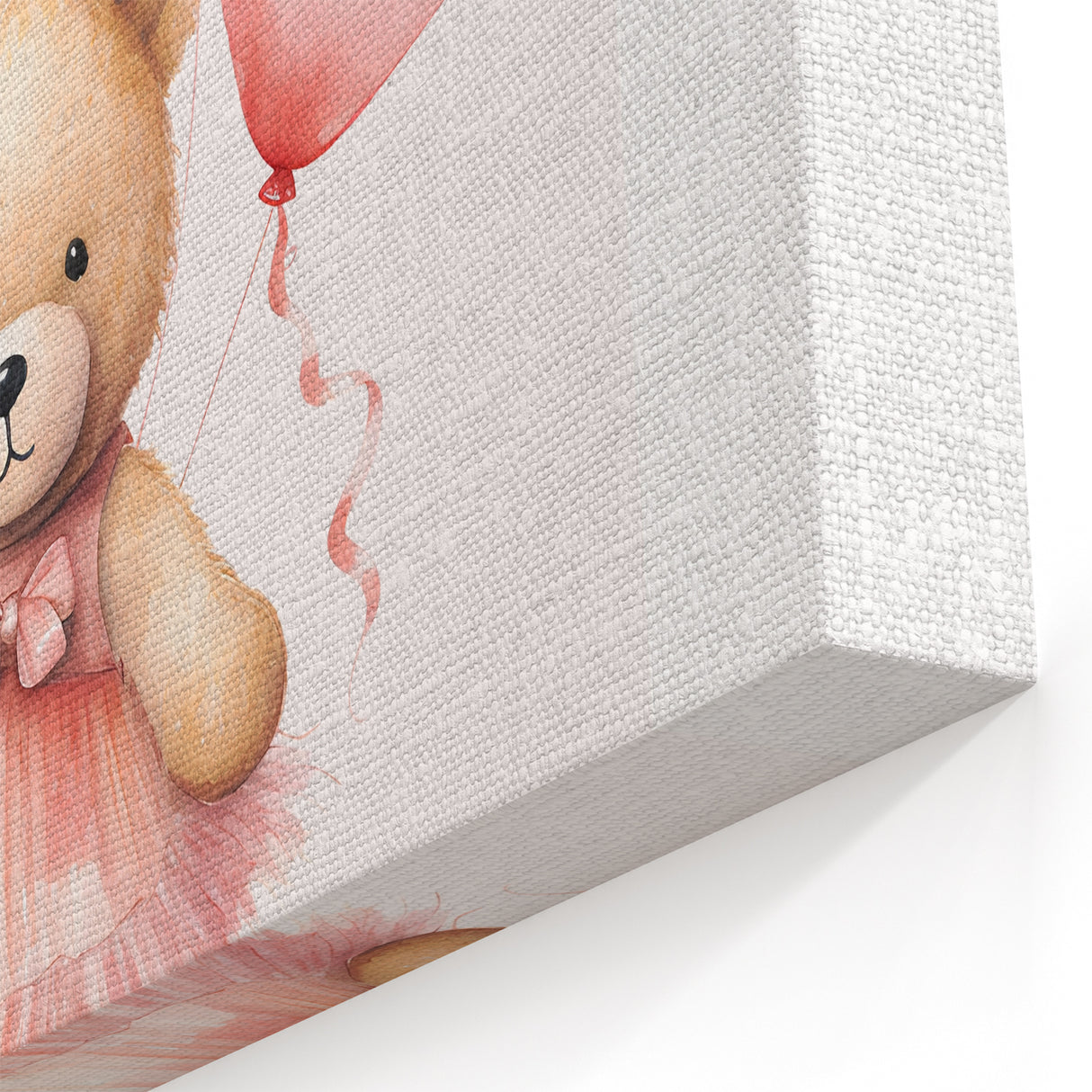 Ballerina Teddy with Balloons Print - Girls Bedroom Wall Art