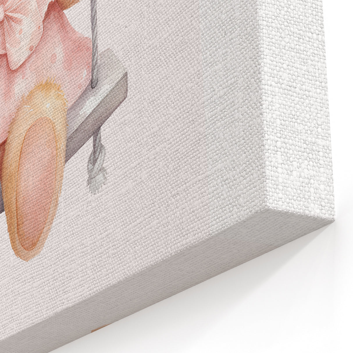 Teddy Bear on Swing Print - Girls Bedroom Nursery Wall Art