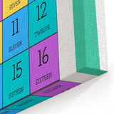Number Chart - Kids Educational Wall Art Counting Learning Print