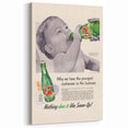 Retro 7-Up Baby Ad – Vintage Print for Nostalgic Wall Art