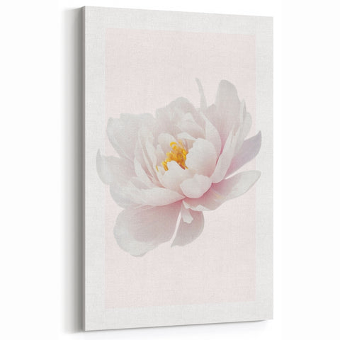 Elegant White Peony Floral Print - Girls Bedroom Wall Art