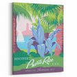 Vintage Travel Poster - Puerto Rico USA | Retro Tropical Art
