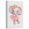 Ballet Elephant Watercolor Print - Playroom Wall Art for Kids