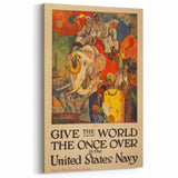 Vintage India Travel Poster – Classic Navy Tourism Art Print