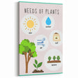 Kids' Room Educational Decor - Needs of Plants Learning Poster