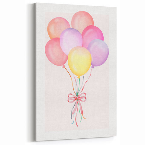 Colorful Balloon Bouquet Print - Kids Room Art Prints