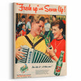 Retro 7-Up Party Ad – Vintage Print for Nostalgic Wall Art