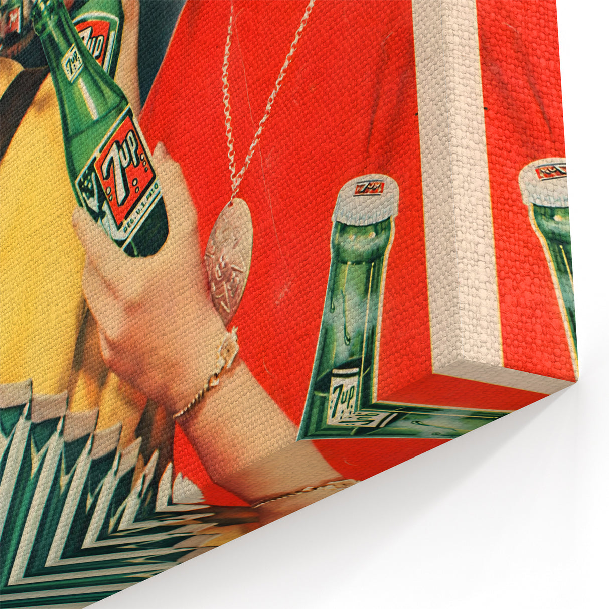 Retro 7-Up Party Ad – Vintage Print for Nostalgic Wall Art