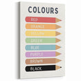 Kids Educational Wall Art - Color Learning Chart for Kids' Rooms
