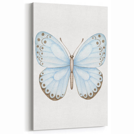 Watercolor Butterfly Print - Personalized Kids Art for Nursery