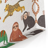 Kids Educational Wall Art - Wild Animals Learning Print