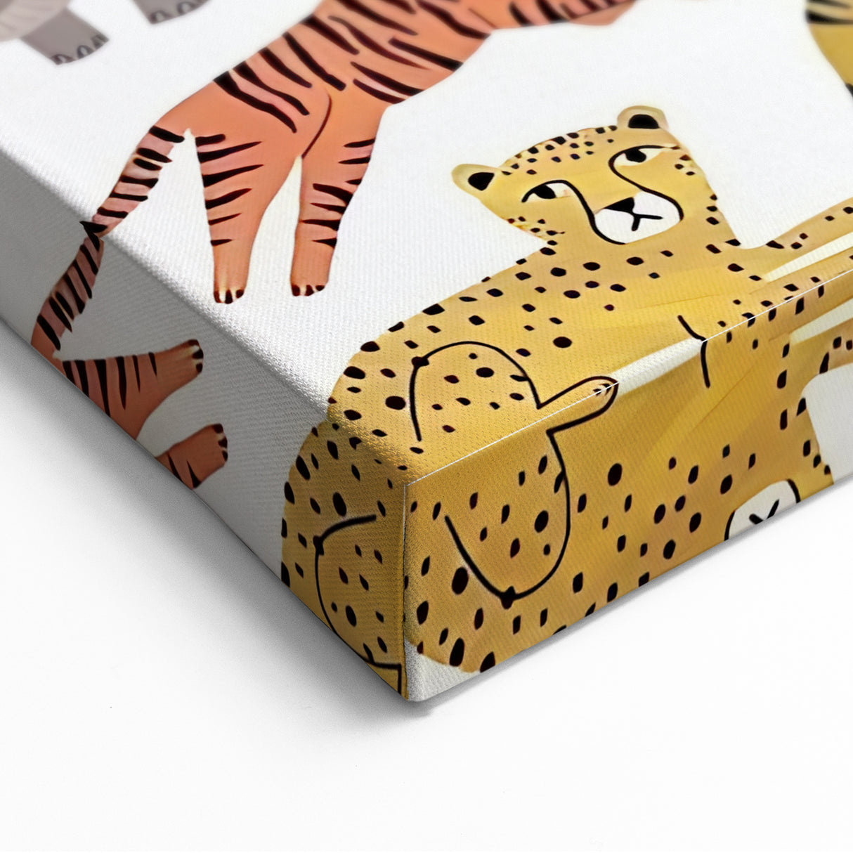 Kids Educational Wall Art - Wild Animals Learning Print