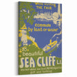 Vintage Sea Cliff Travel Poster – Classic Scenic Art Print