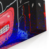 Bold Pop Art Wall Art – Graffiti-Inspired Jean-Michel Basquiat Canvas
